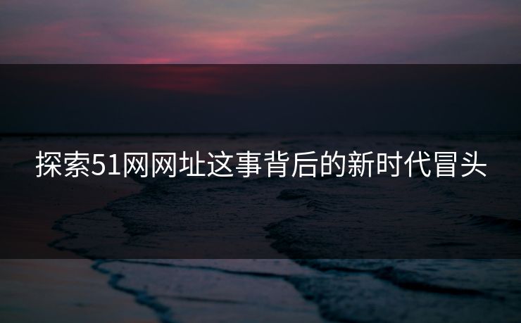 探索51网网址这事背后的新时代冒头